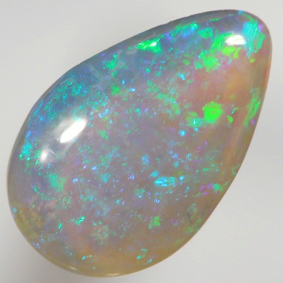 SOLID CRYSTAL OPAL Sparkling green in a 3D pattern, purple hue